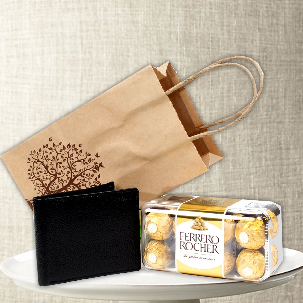 Ferrero Rocher Chocolate with Mens Wallet