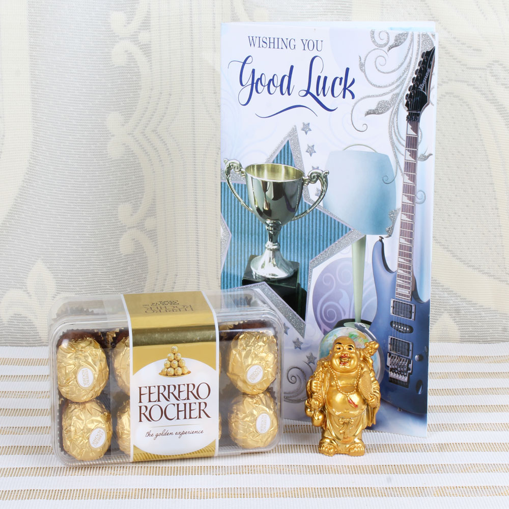 Ferrero Rocher Box, Laughing Buddha with Good Luck Card