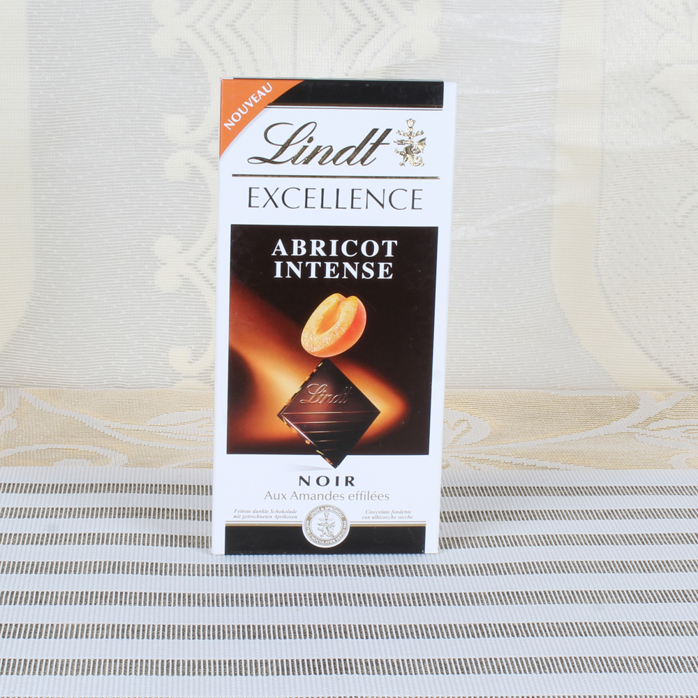 Lindt Excellence Noir Abricot Intense Chocolate Bar
