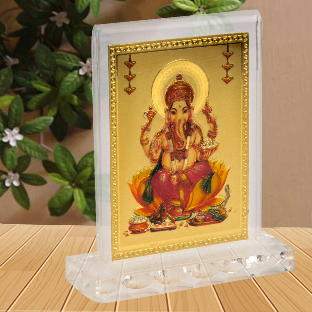 Gold Plated Ganesh Frame