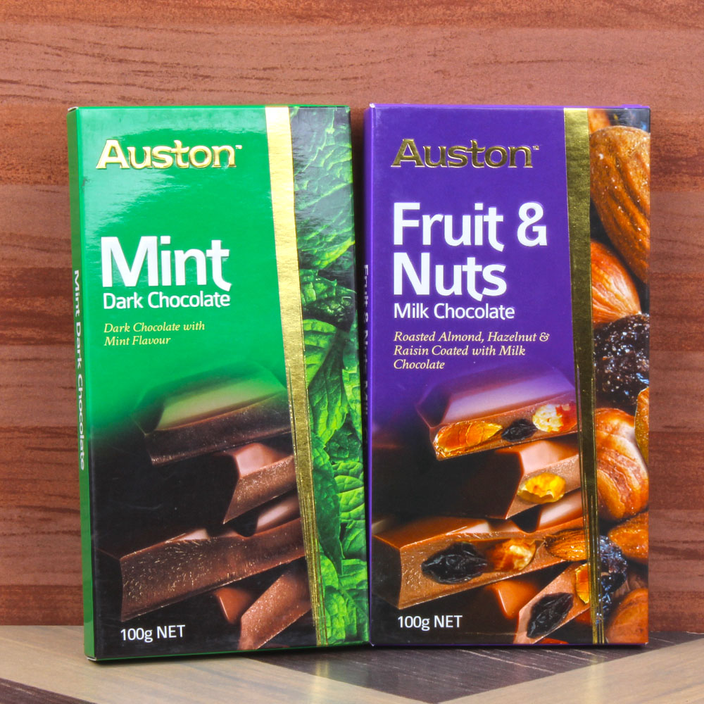Auston Fruit and Nuts with Mint Chocolate Bars