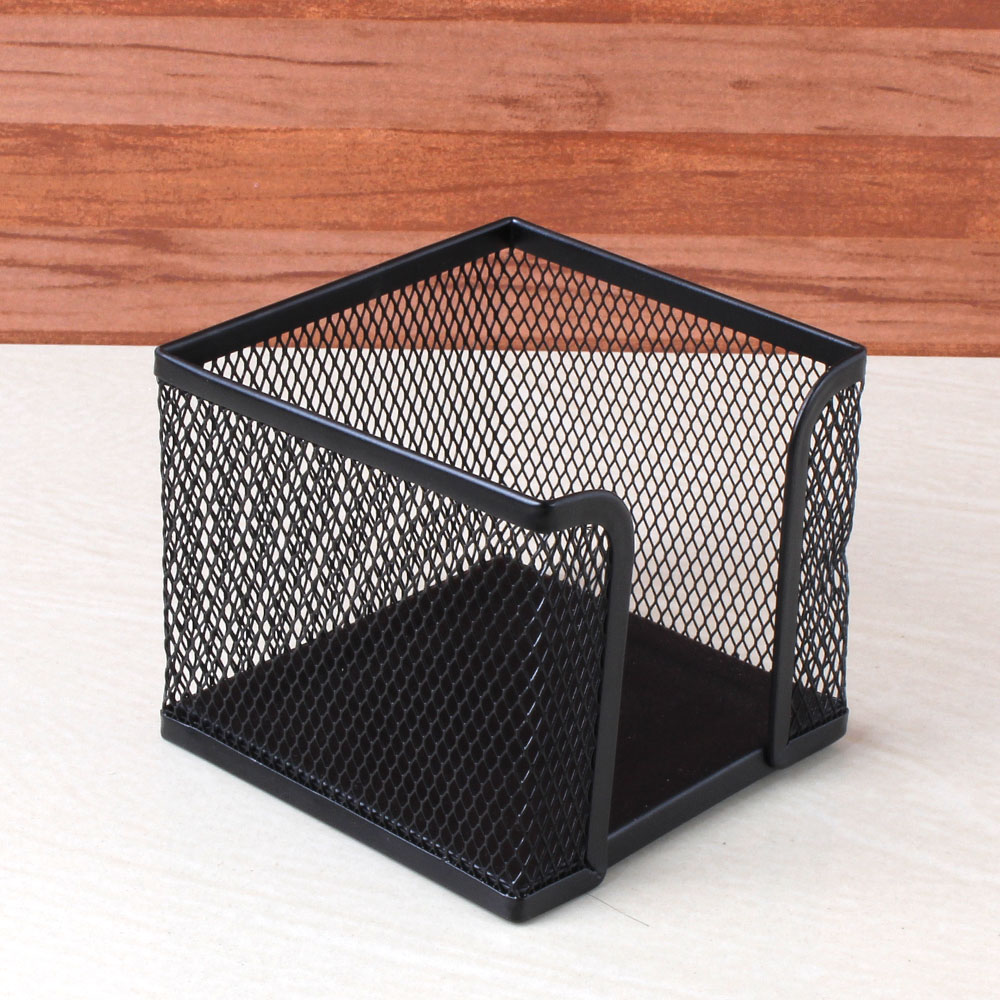 Black Color Metal Grid Pen, Paper and Card Holder