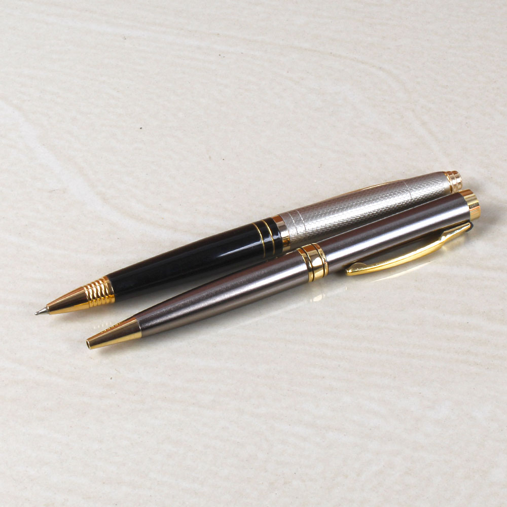 Golden and Silver Pen with Black and Silver Pen