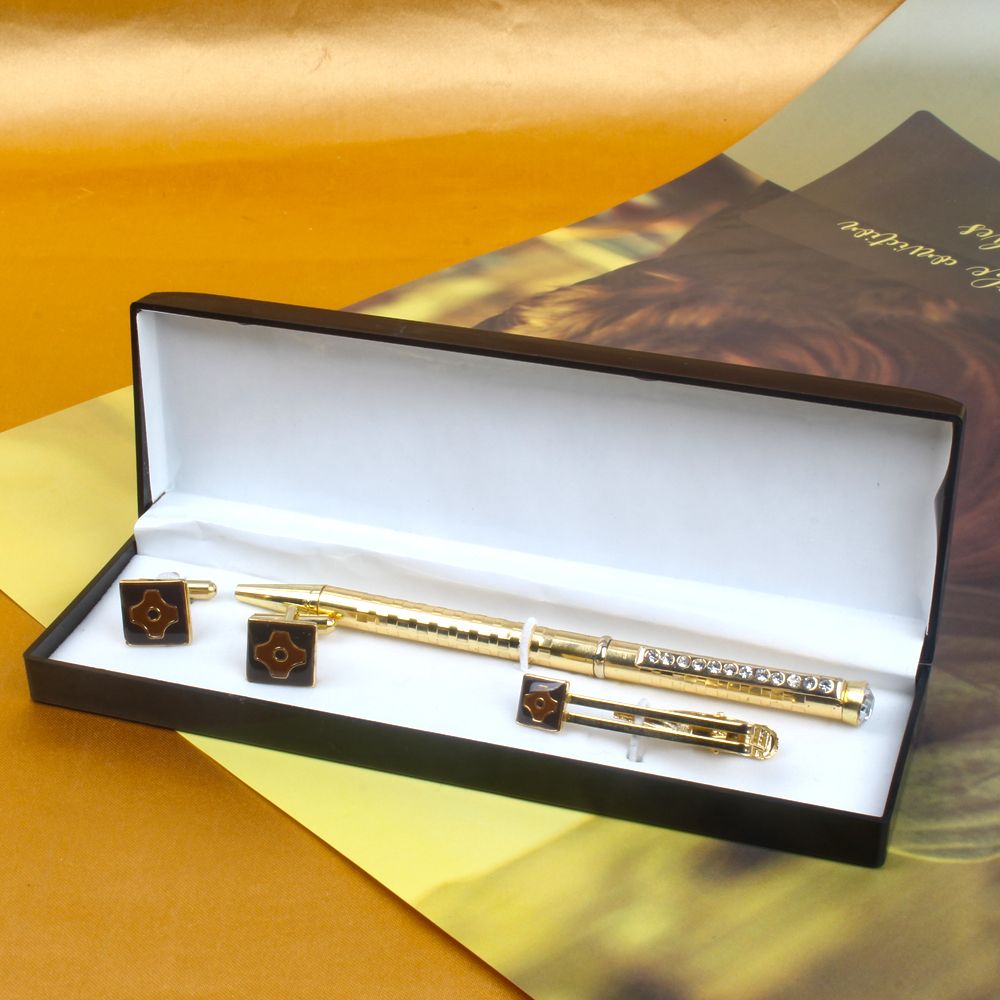 Adorable Cufflinks with Pen and Tie Pin Gift Set