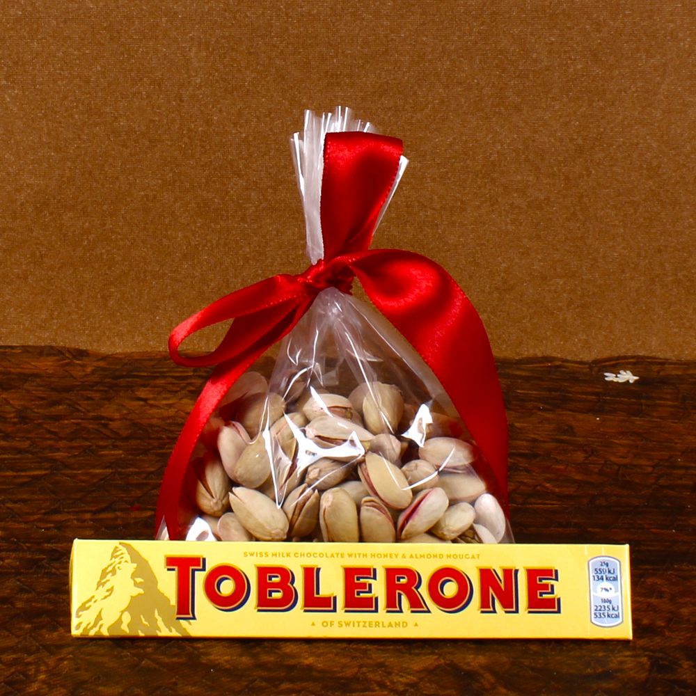Toblerone Chocolate with Pistachio Dry Fruit