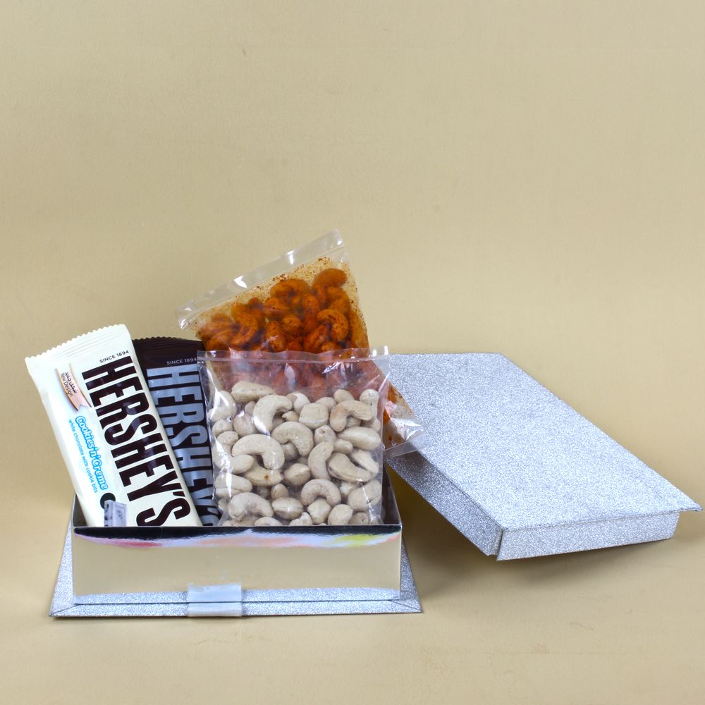 Cashews Nuts With Hersheys Chocolate in a Box