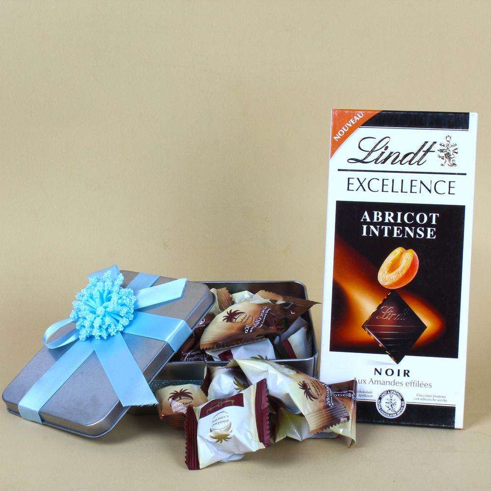Al Alwani Chocolate dates with Lindt Excellence