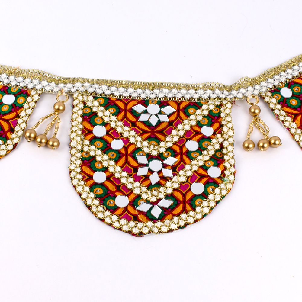 Embroidery with Mirror work Handmade Toran