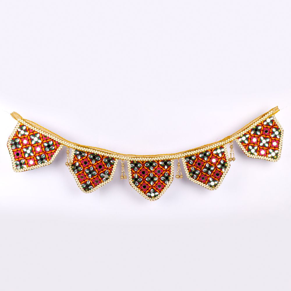 Embroidery with Mirror work Handmade Traditional Toran