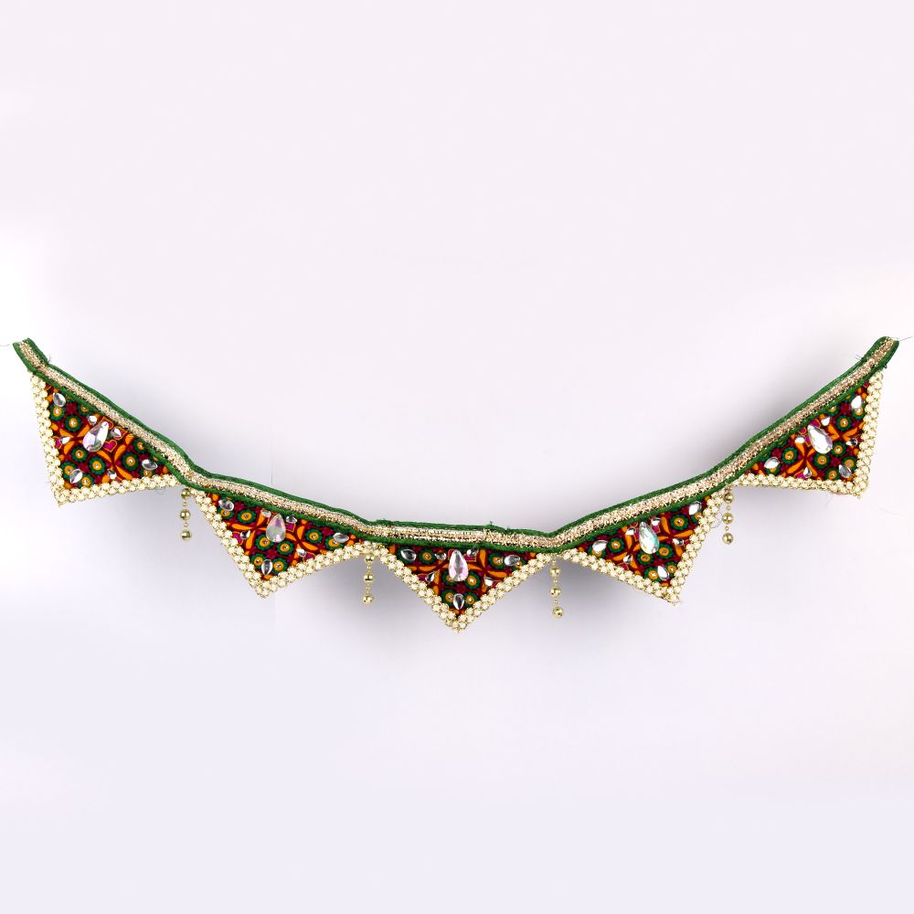 Embroidery Triangle Shaped Handmade Toran