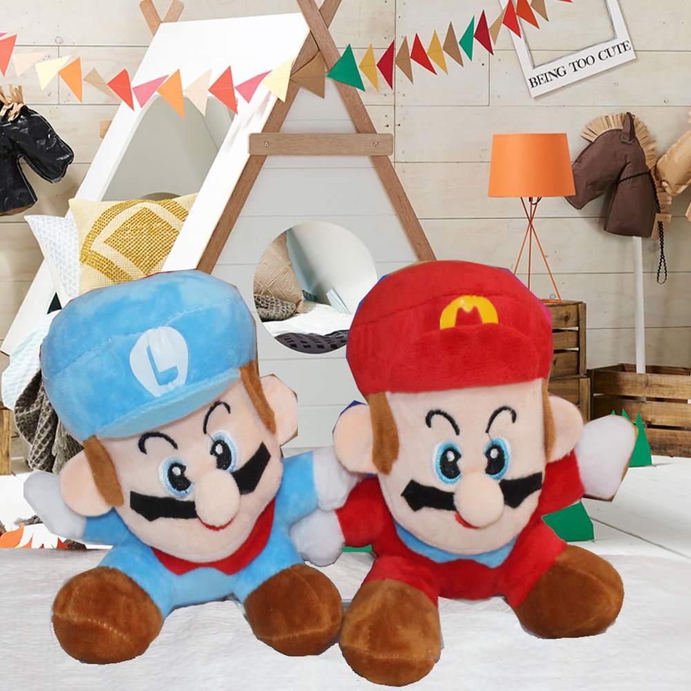 Luigi and Mario Bros Plush Doll Stuffed Toy
