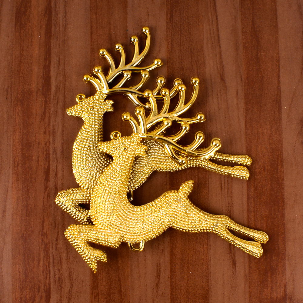 Xmas Decor containing Floral Wreath and Reindeer