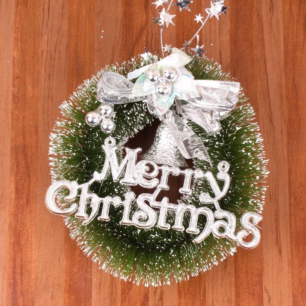 Merry Christmas Artificial Small Wreath