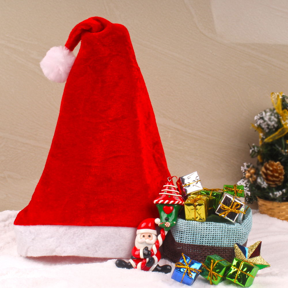 Christmas Tree Ornaments With Santa Cap