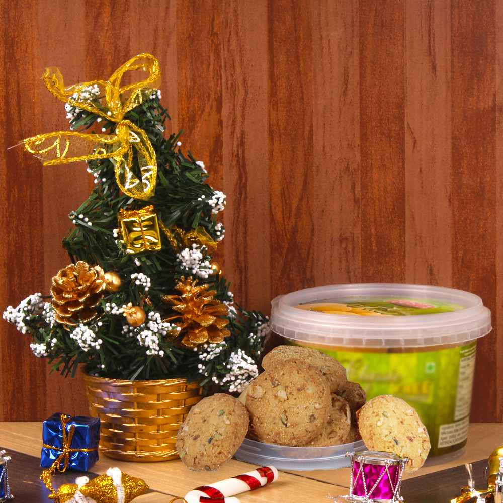 Christmas Tree with Nankhatai Cookies