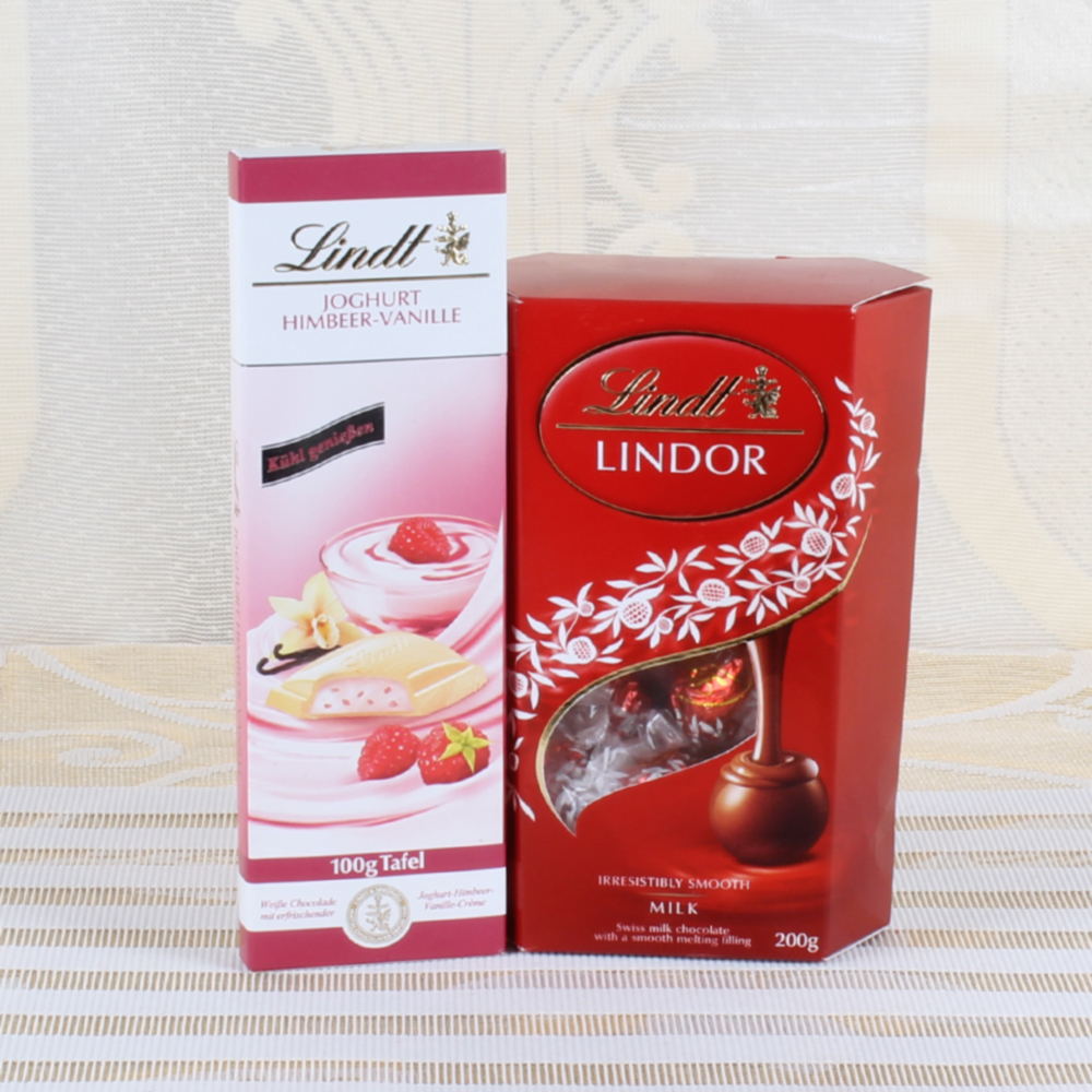 Lindt Himbeer Vanille with Milk Truffles Lindt Lindor