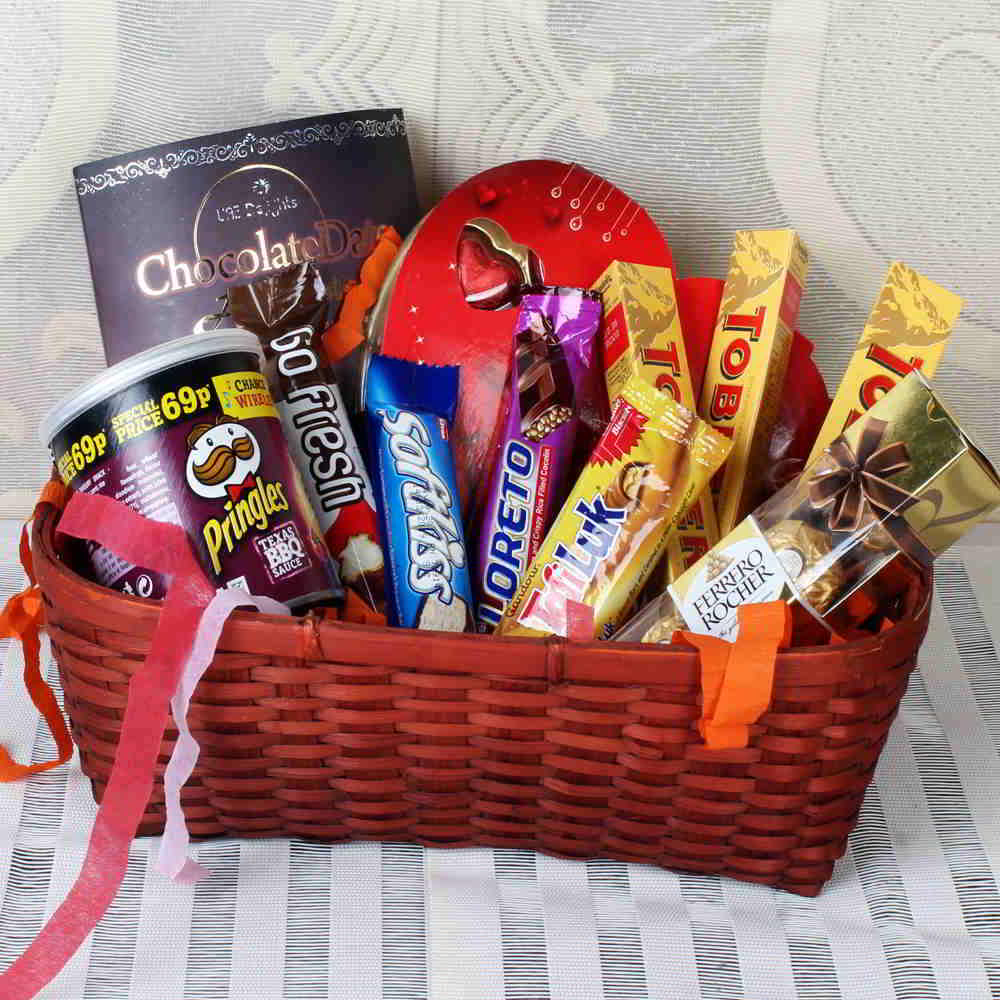 Basket full of chocolates