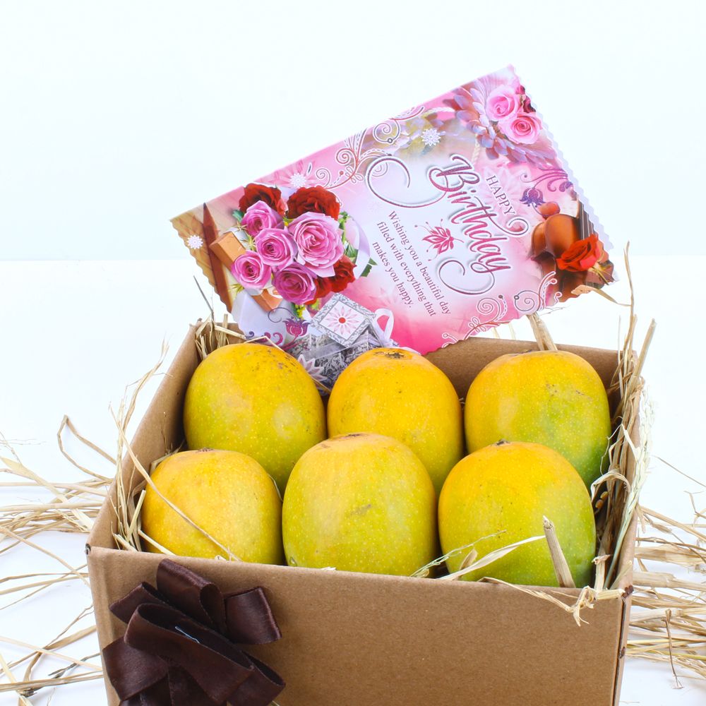 Birthday Greeting Card with Alphonso Mangoes