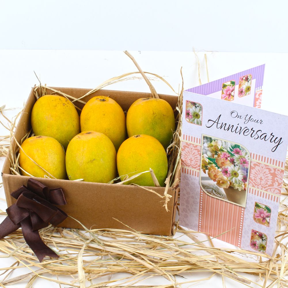 Anniversary Greeting Card with Alphonso Mangoes