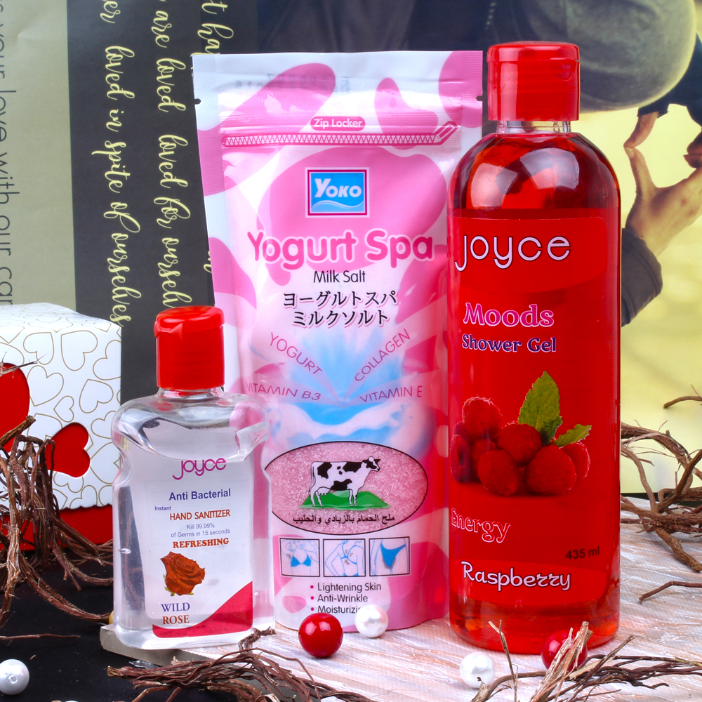 Yogurt Spa with Joyce Sanitizer and Shower Gel for Her