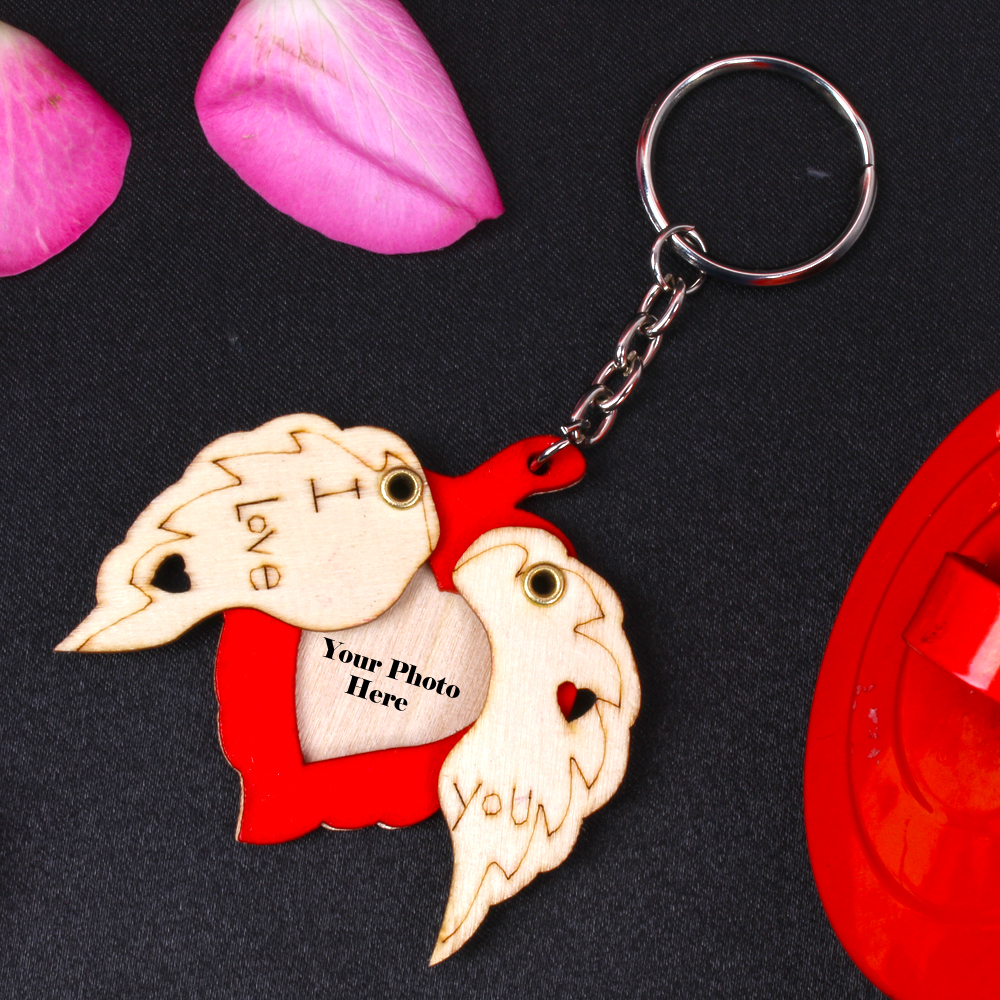 Leaf Shape I Love You Key Chain