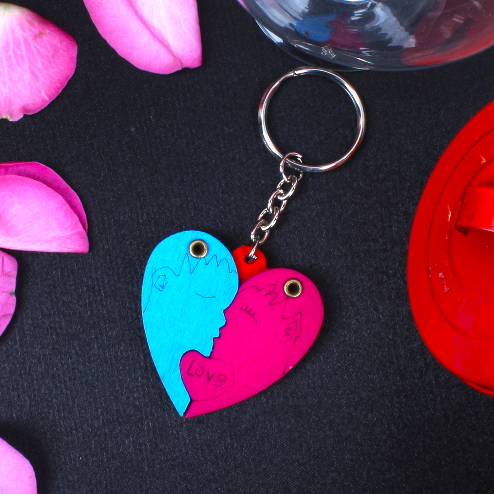 Loving Couple Key Chain