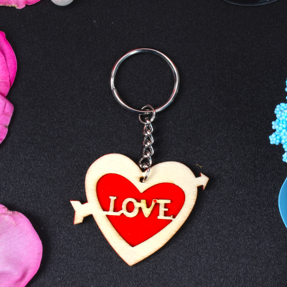 Love Arrow Heart Key Chain