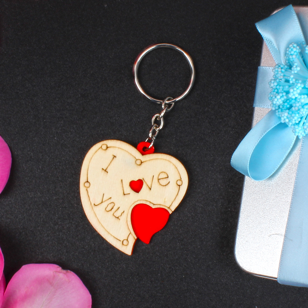 Designer Heart Shape Key Chain