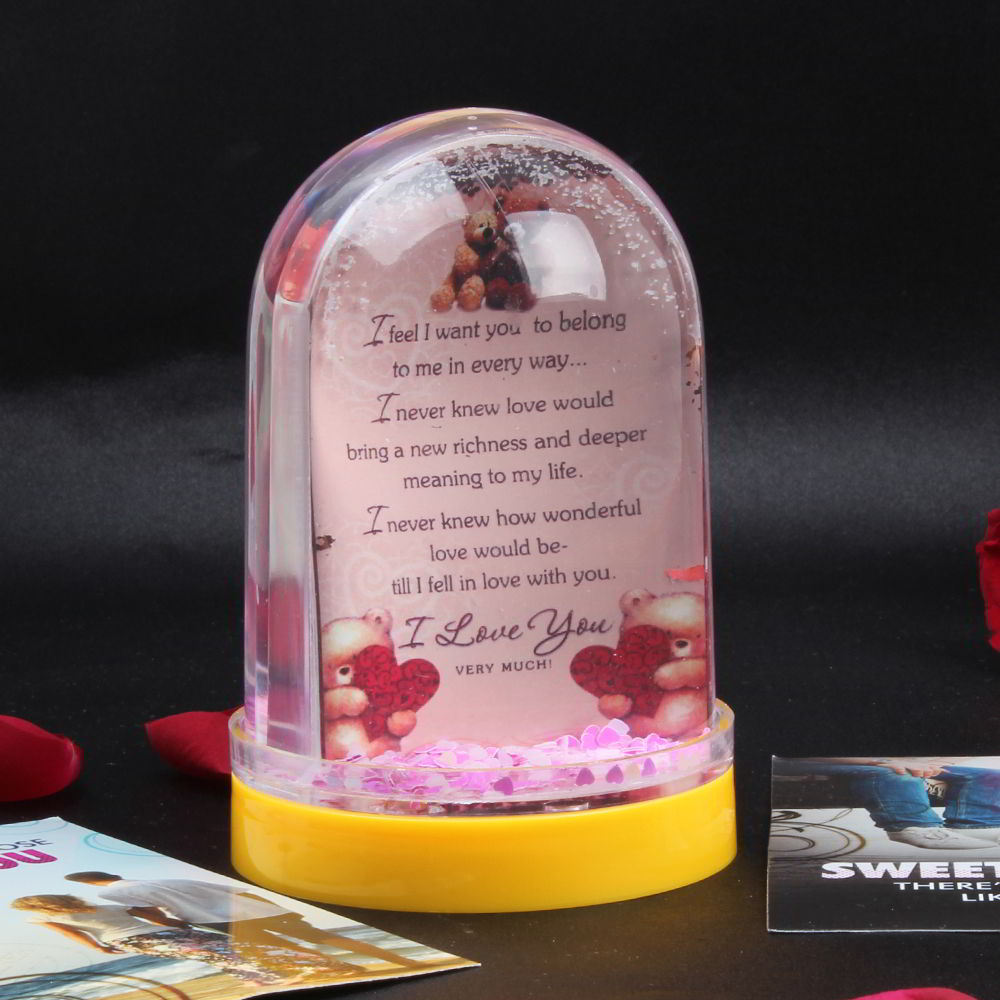 Snow Globe in Dome Shape for Personalised Photo Frame