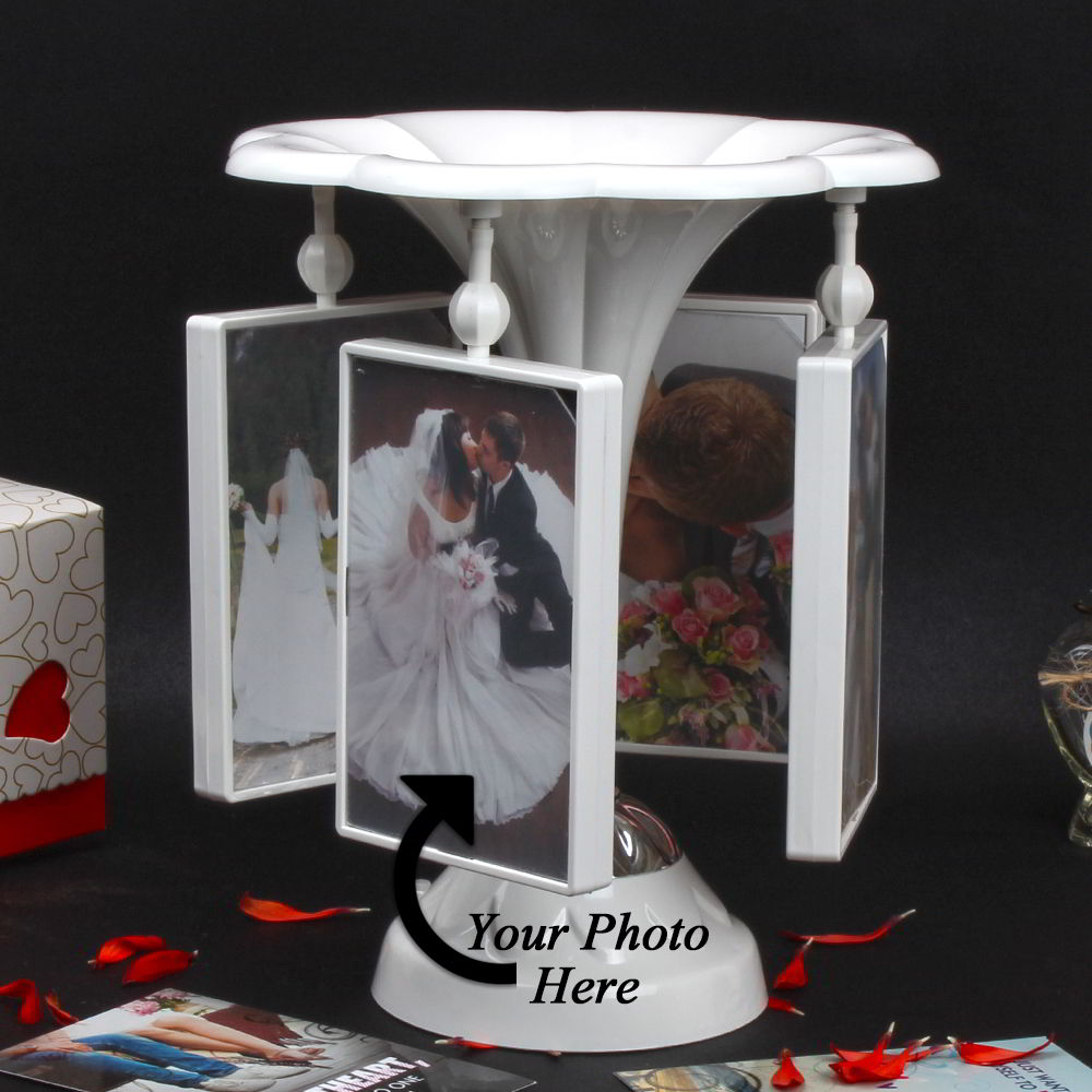 Personalized Spinning and Rotating Photo Frame
