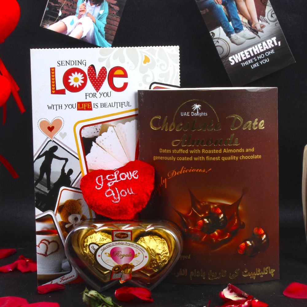 Chocolate Dates Almond Valentine Hamper
