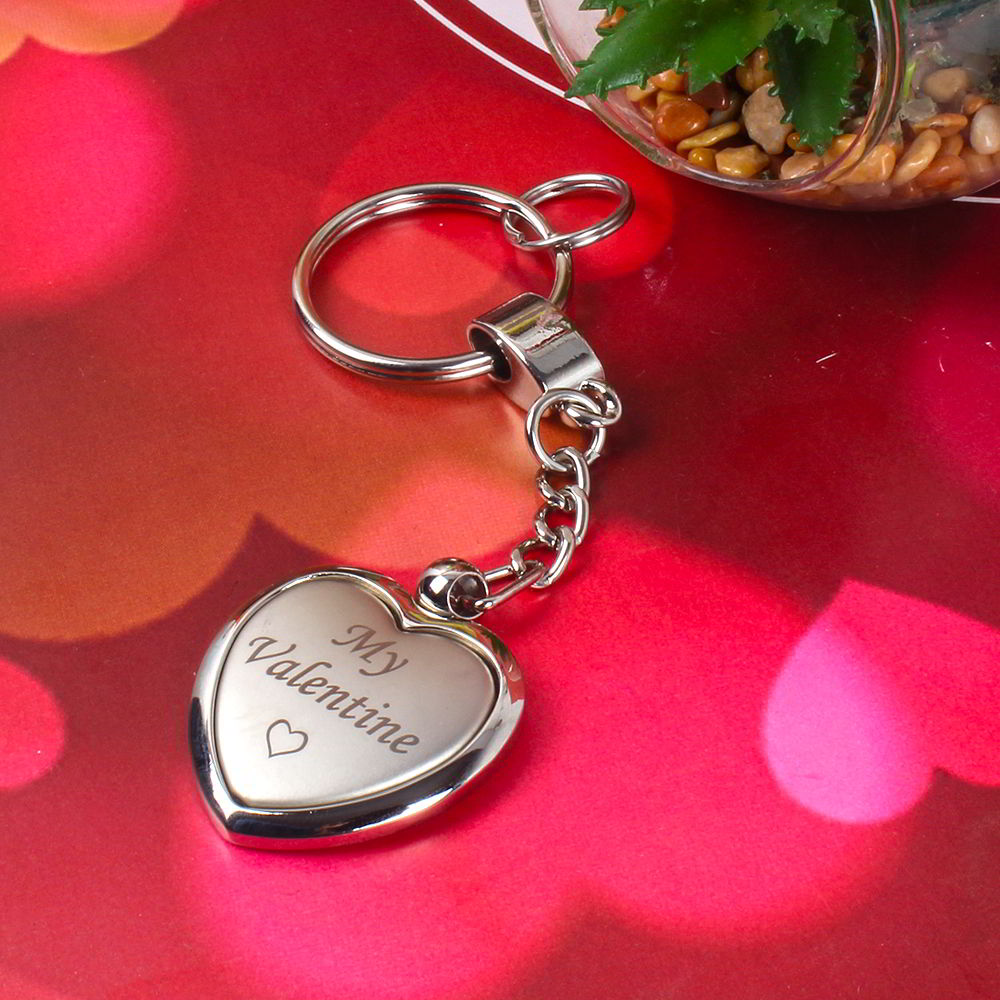 My Valentine Heart Shaped Keychain