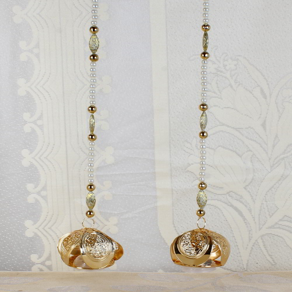 Diwali Decorative Pearl and Golden Beads String Door Hanging