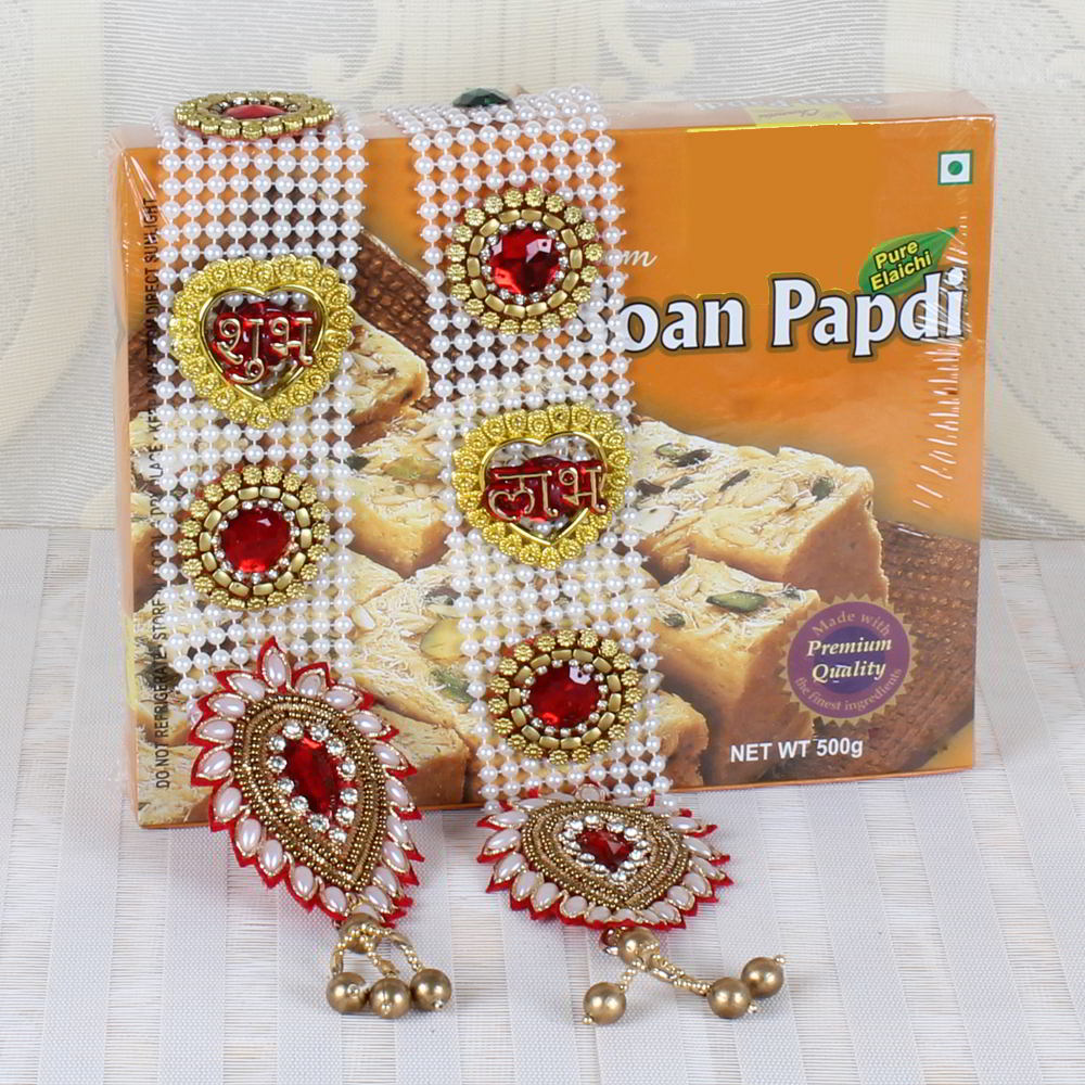 Shubh Labh Wall Hanging and Soan Papdi Sweets