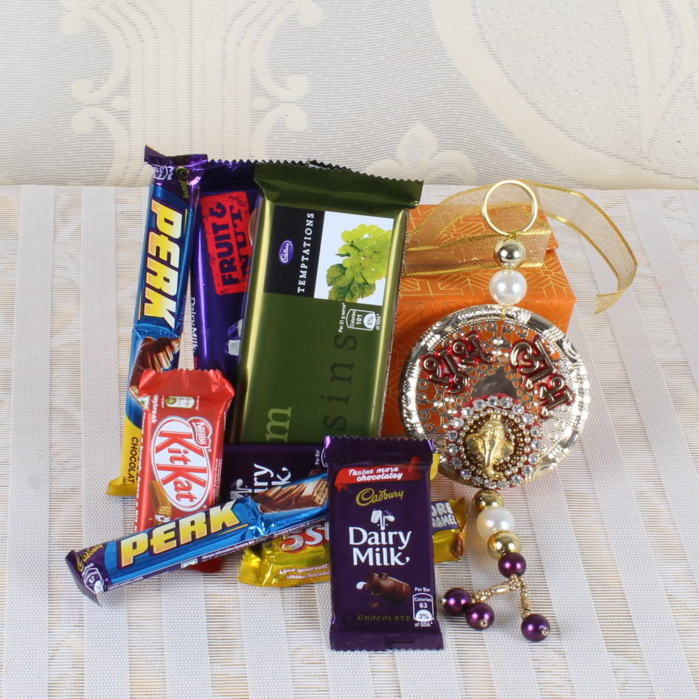 Shubh Labh Wall Hanging with Assorted Chocolates