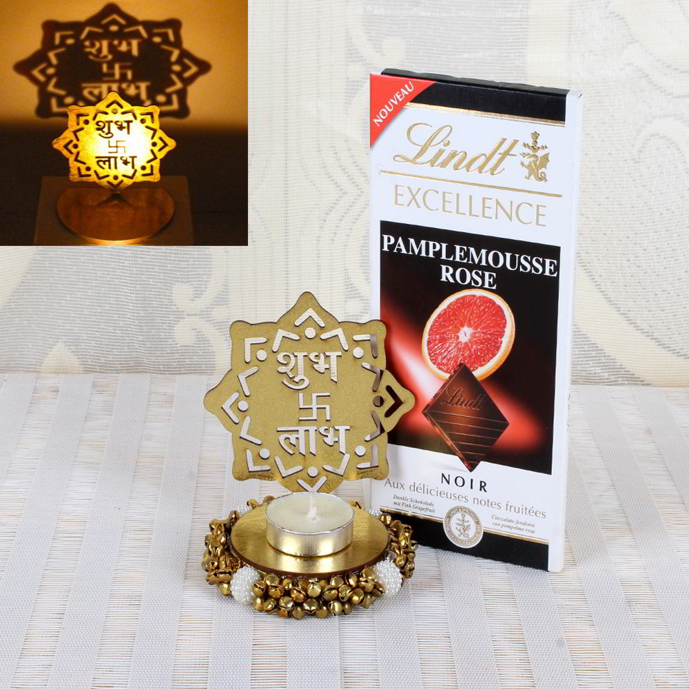 Lindt Excellence Chocolate with Shadow Diya