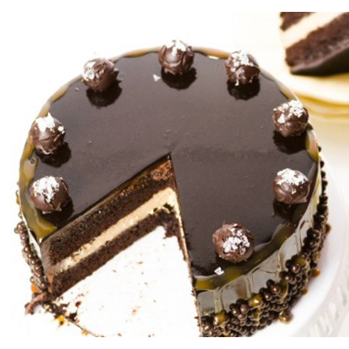 Half Kg Designer Dark Chocolate Cake