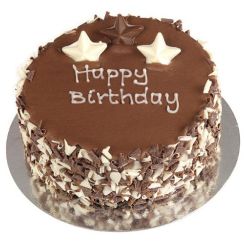 Round Shaped Chocolate Birthday Cake
