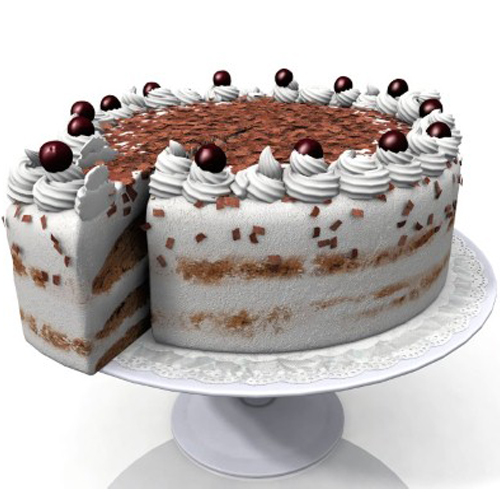 One Kg Vanilla Chocolate Cake