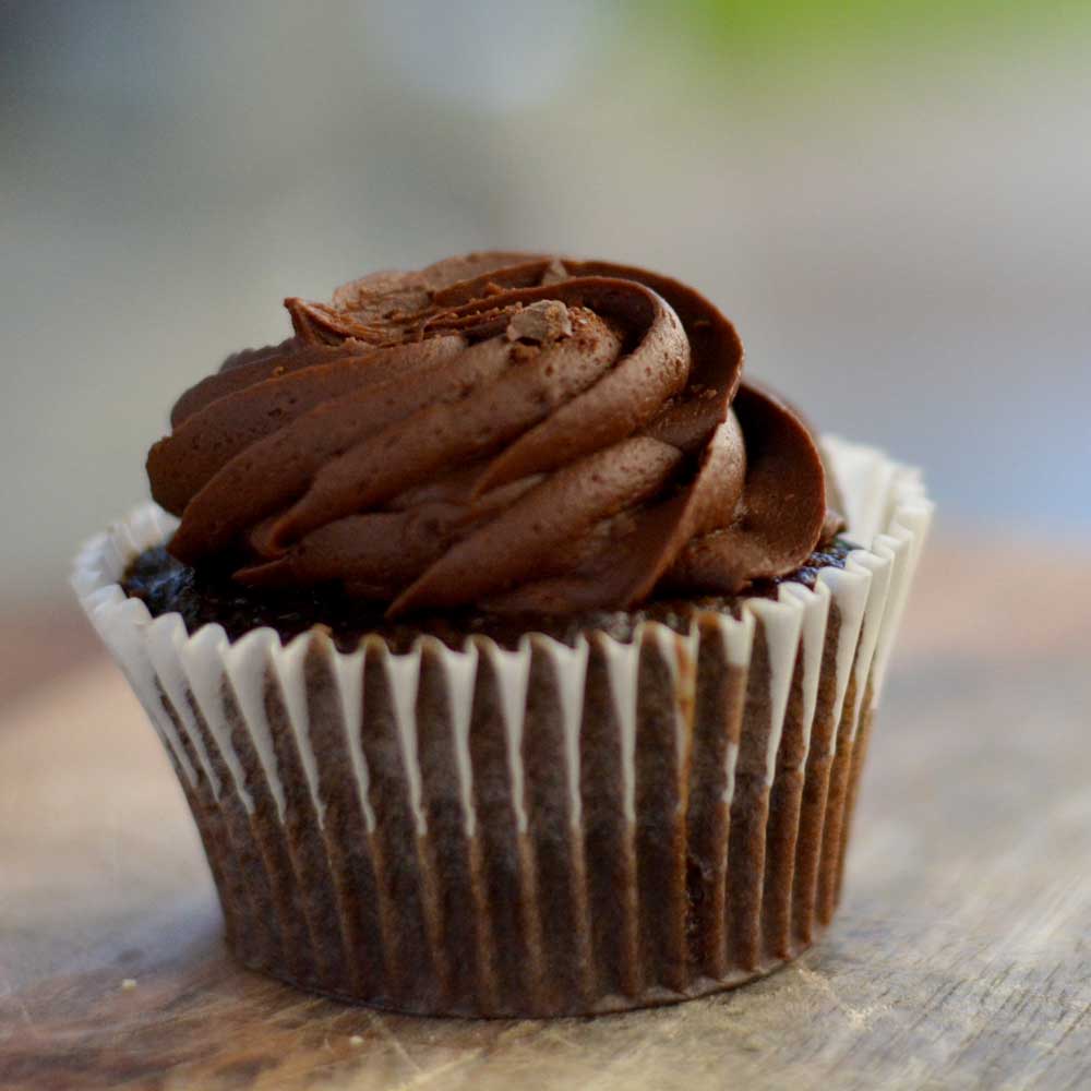 Ganache Filled Chocolate Cupcakes