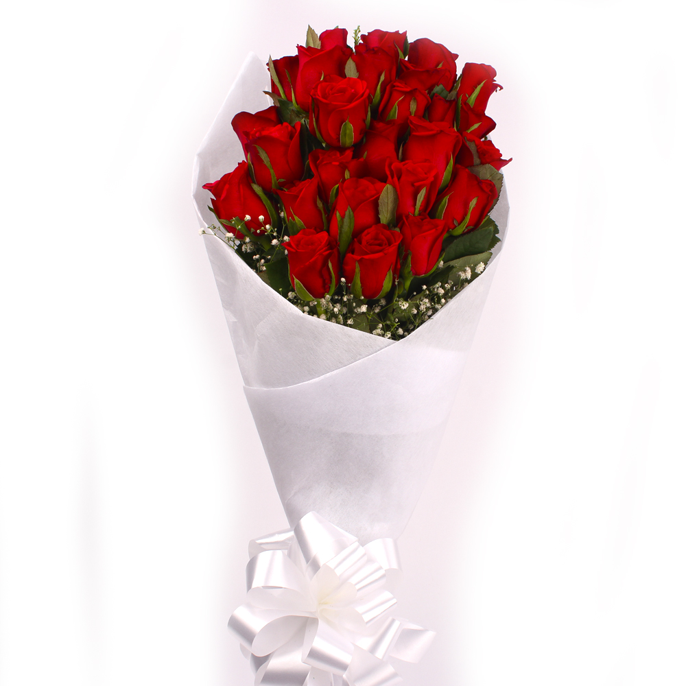 Bunch of Exclusive Twenty Five Red Roses