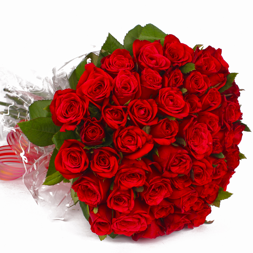 Exclusive Love 50 Red Roses Bouquet