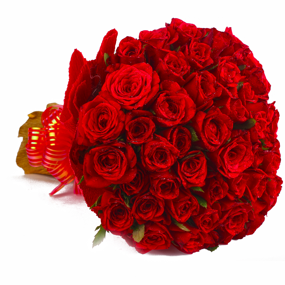 Exclusive Love 50 Red Roses Bouquet