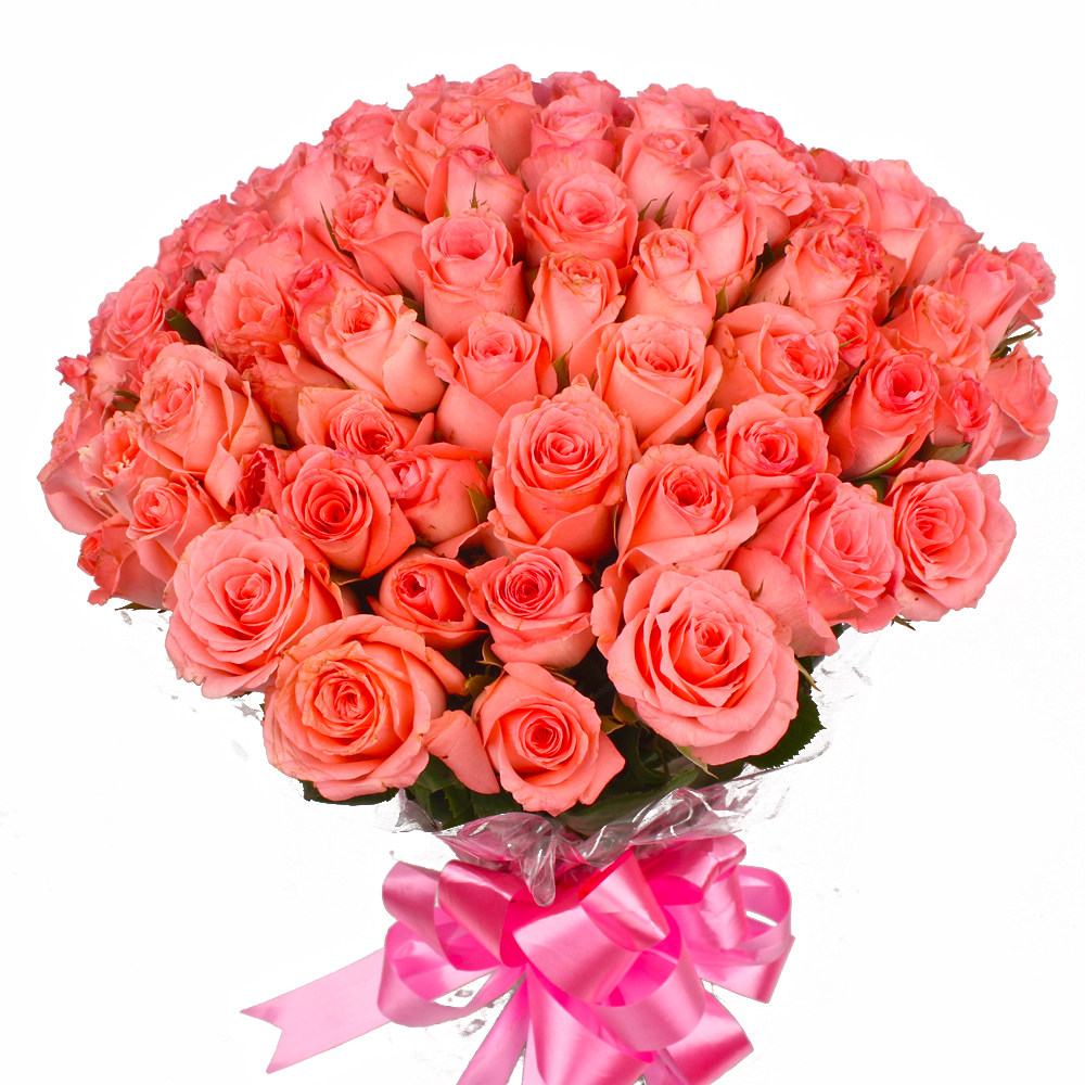 Bouquet of Sixty Pink Roses