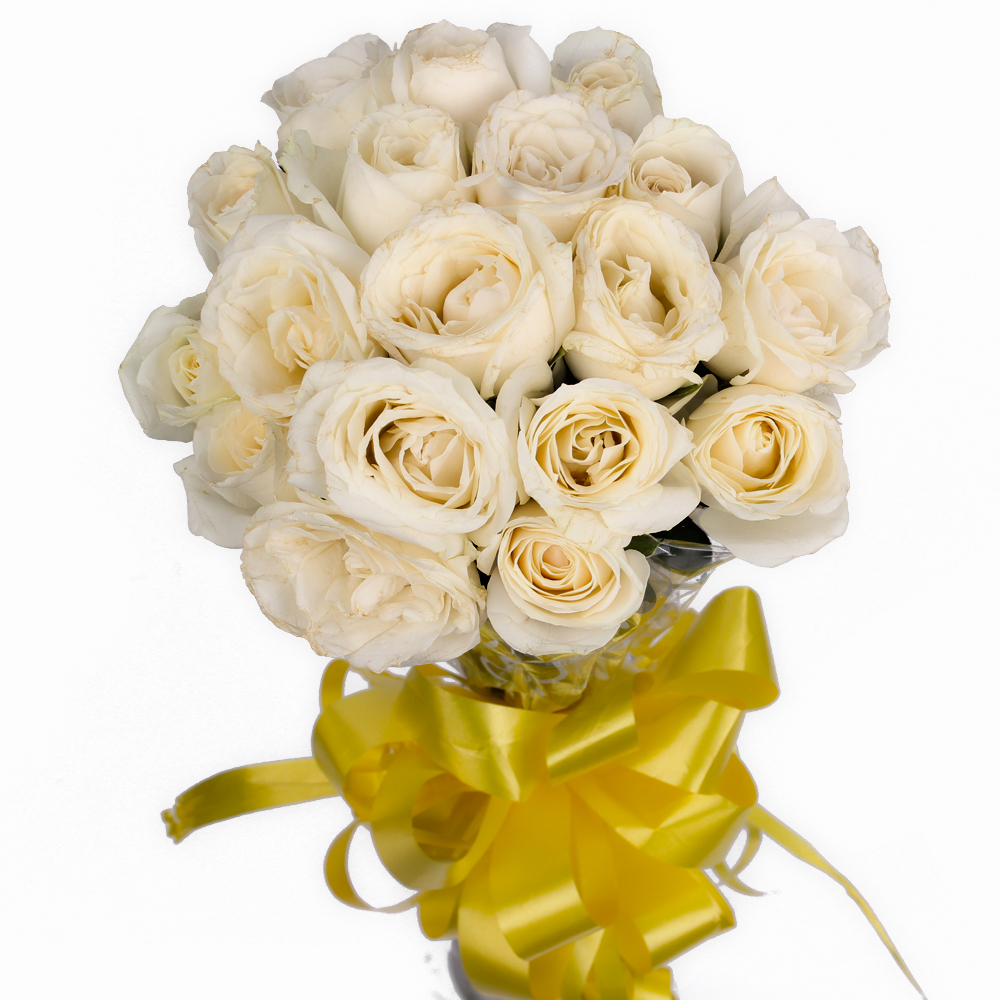 Eighteen White Roses Bouquet