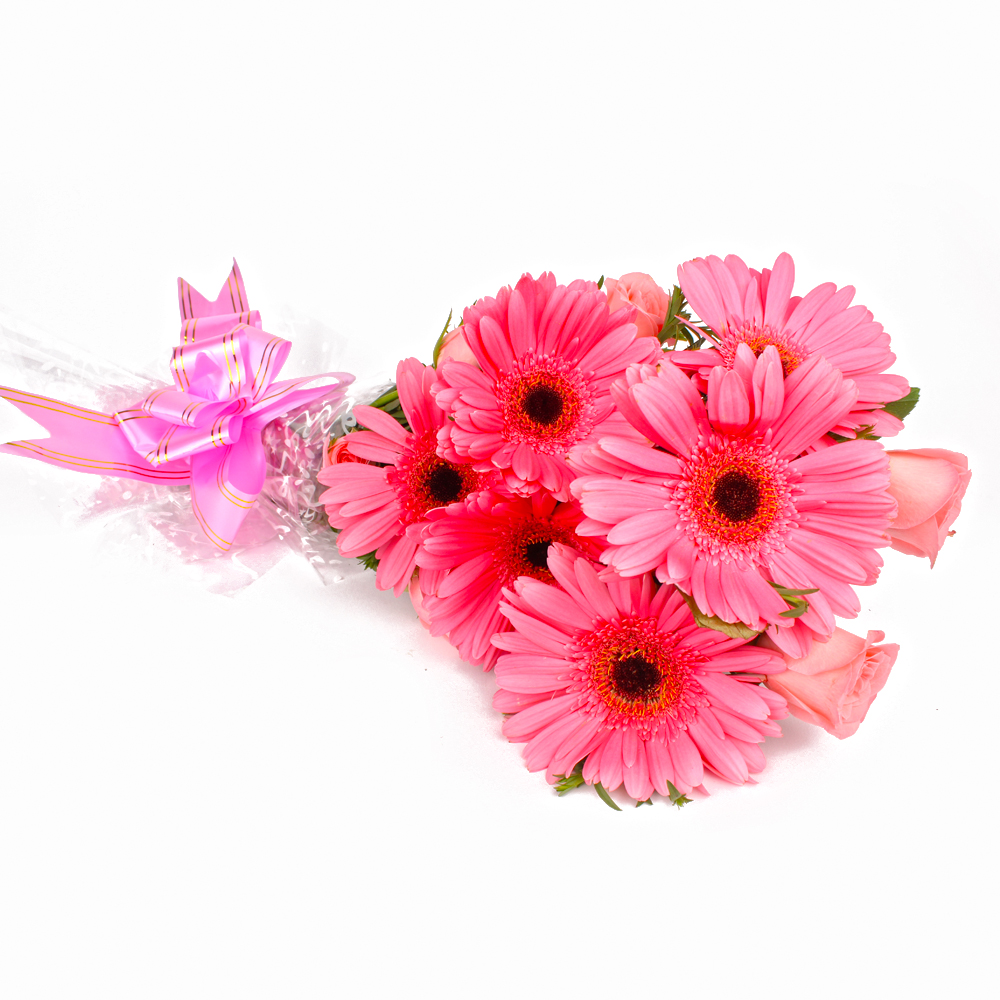 Perfect Twelve Pink Floral Bunch