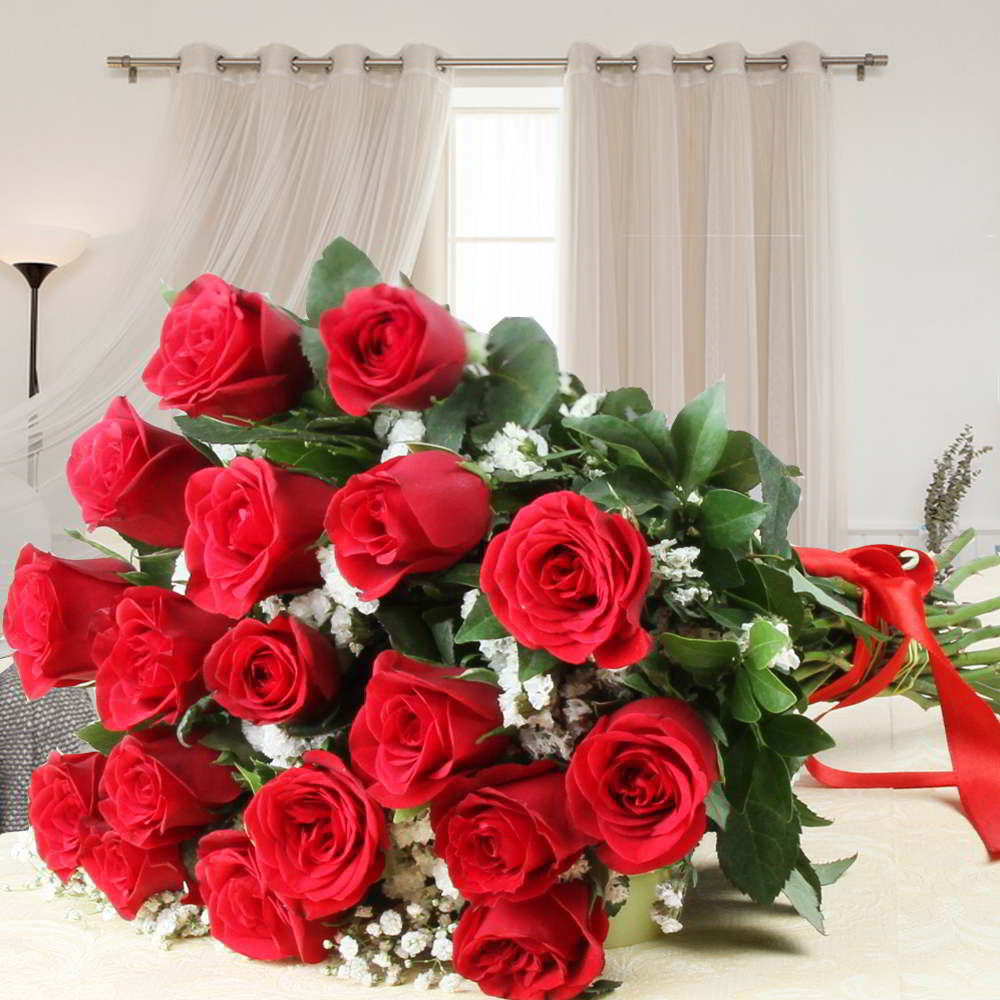 Alluring Red Roses Bouquet