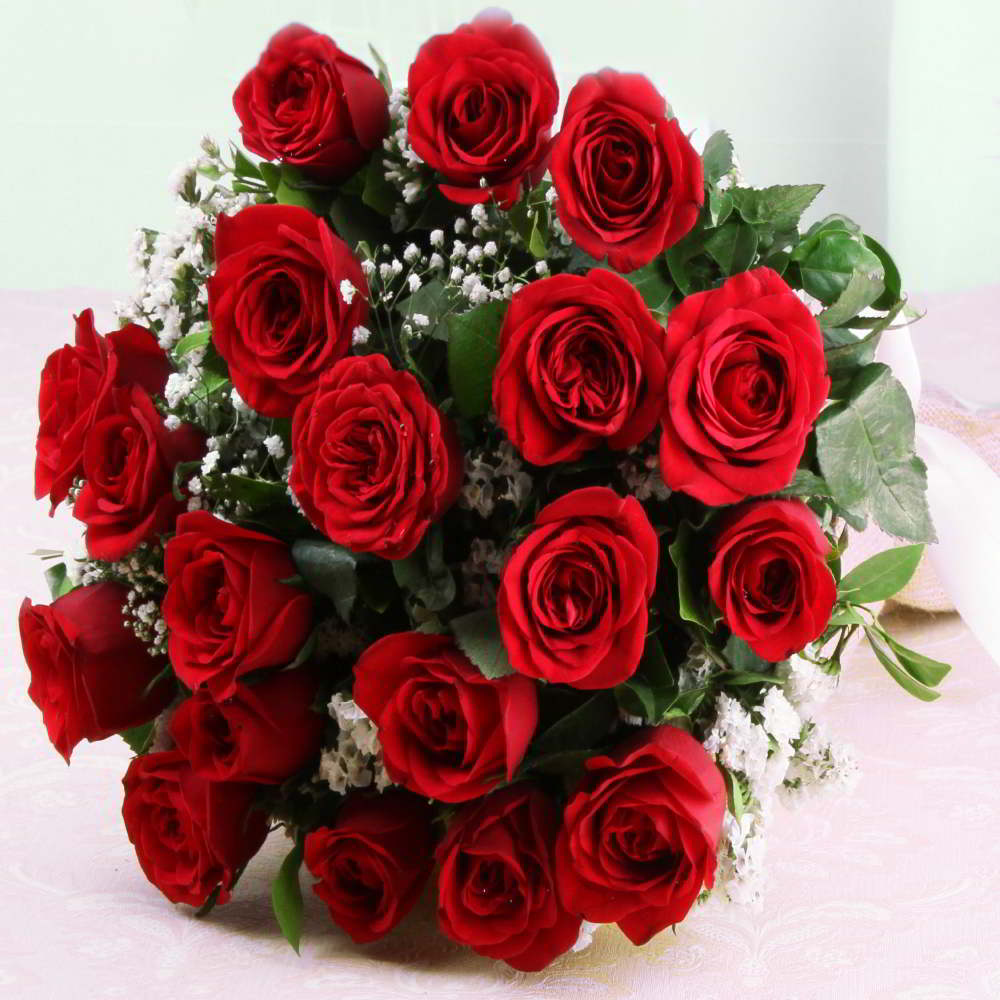 Ravishing Twenty Red Roses Bouquet