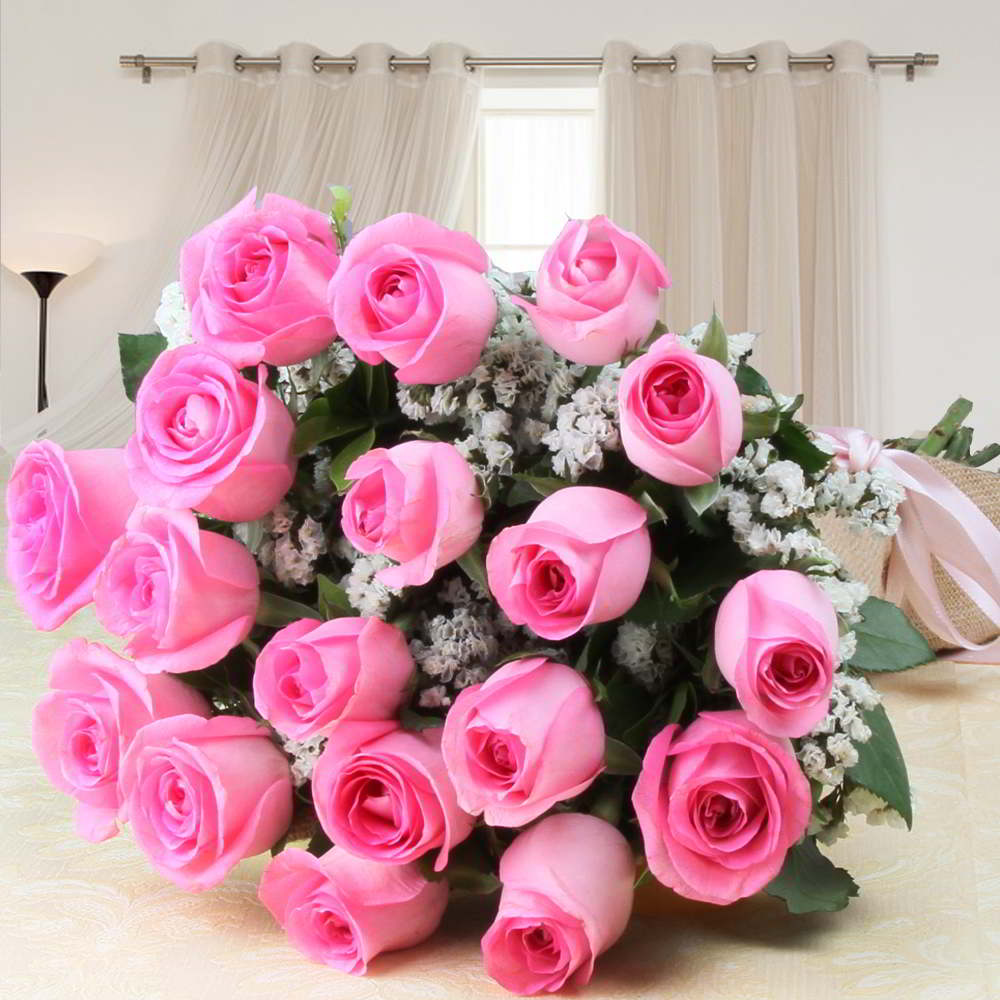Pretty Pink Roses Bouquet