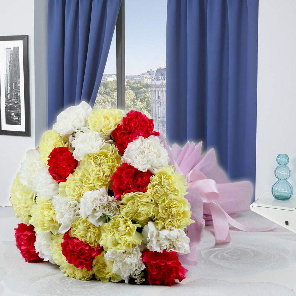 Ravishing Thirty Carnations Bouquet